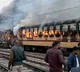 Train Set On Fire In Bihar Over Railways Exam