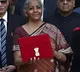 On day of Budget 2022 Nirmala Sitharaman chooses rusty brown saree