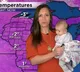 Journalist In US Reads Weather Report With Her Kid