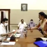 YCP MLA Roja met Tamilnadu CM MK Stalin in Chennai