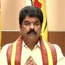 Bonda Uma taking up deeksha demanding Seperate Ranga district