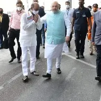 Union Home Minister Amit Shah arrives Hyderabad