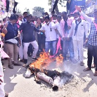 Massive protests across Telangana over PM's remarks