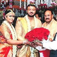 Venkaiah Naidu daughter in law marriage held in tirumala