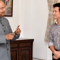 sachin tendulakr met with president ramnath kovind