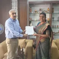 Roja met CS Sameer Sharma and wants to merge Nagari constituency into Balaji District
