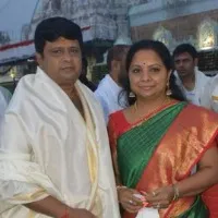 K Kavitha offers prayers to Tirumala Venkateshwara