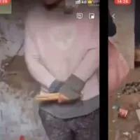 The mystery of the chained woman in China