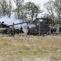Russian tanks enter Kiev for the first time