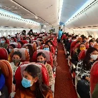 First flight takeoff with 219 Indians from Ukraine