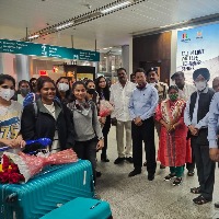 First batch of 15 Telangana students from Ukraine reach Hyderabad