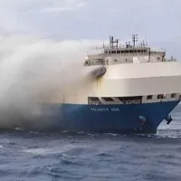 Burning cargo ship carrying Porsches and Lamborghinis finally sinks