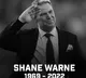 Warne died within 12 hours after Condolences on the death of ram marsh