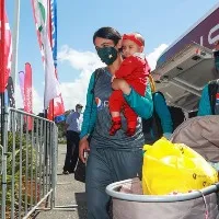 Pakistan Women Cricket team captain Bismah Maroof attends match with her infant