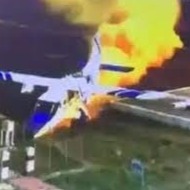 Dornier catches fire while landing in Kanpur, crew safe