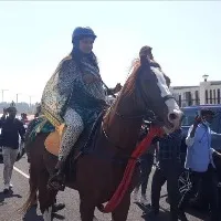 Woman Cong MLA rides a horse to Jharkhand assembly
