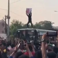 fans burst crackers for radhe shyam