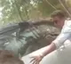 bjd mla rams his car over the crowd