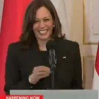 Kamala Harris Had Another Laughing Incident in Poland