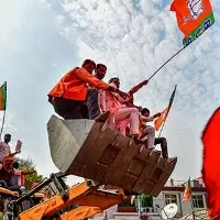 Bulldozer will run faster BJP neta at victory rally
