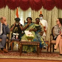Austrian Parliamentary team calls on Governor Tamilisai at Raj Bhavan