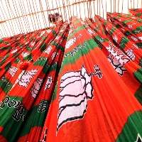 Telangana BJP MLAs stage protest over suspension