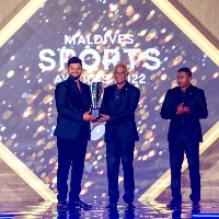 Suresh Raina felicitated with the 'Sports Icon' award at Maldives Sports Awards