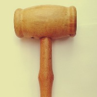 A hammer is the 'groom' in this wedding procession