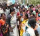 TRS Ward member Halchal with knife in sharmila Padayatra