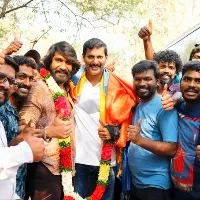 Vishal celebrates Pandavar Ani team victory in Nadigar Sangham election results