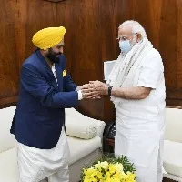 Punjab CM Bhagwant Mann meets PM Modi
