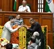 aap leader gets a gift from bjp leader