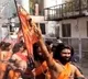 100 fans come to hyderabad charan alluri attire