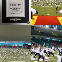 PM praises Indian Embassy in Doha for arranging unique yoga session