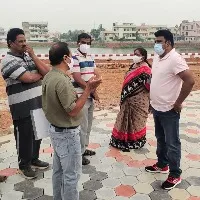 పాయకాపురం చెరువు పార్కు అభివృద్ధి పనులను పరిశీలించిన వీఎంసీ కమిషనర్