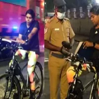 chennai north zone deputy commissioner ramya bharathi ips night rounds with cycle