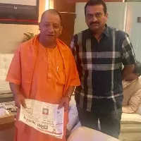 bandla ganesh meets uttar pradesh cm yogi adityanath