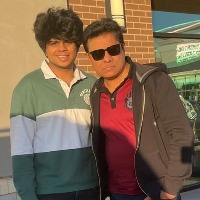 ktr met his sisters son aaditya in america