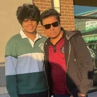 ktr met his sisters son aaditya in america