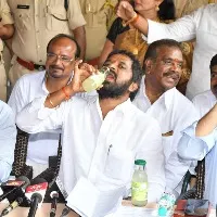 minister srinivas goud inspects neera cafe works