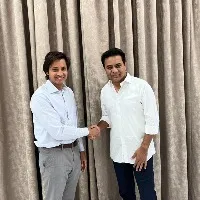 ktr meets Arcelor Mittal ceoin hyderabad