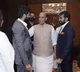 Vijay Devarakonda JGM team met defense minister Rajnath Singh in Delhi