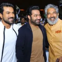 Rajamouli keeps his promise, shakes a leg at 'RRR' success bash