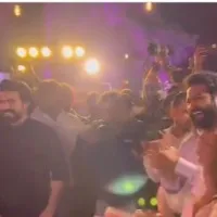 Fantastic visual from last night RRR party hosted by Dil Raju