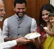 Modi gives chocolates to Rammohan Naidu daughter