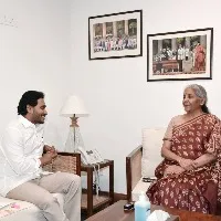 ys jagan met union ministers nirmala sitharaman and gajendra singh shekhawat