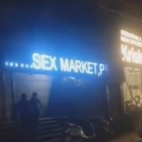 Delhi grocery store's display board hacked