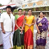 Hero Rajasekhar family members spotted in Tirumala