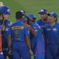 Sachin and Rohit Enters Into Field After Brevis Destruction