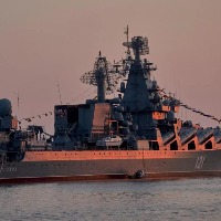 Russian missile cruiser Moskva, flagship of the Black Sea Fleet, has sunk